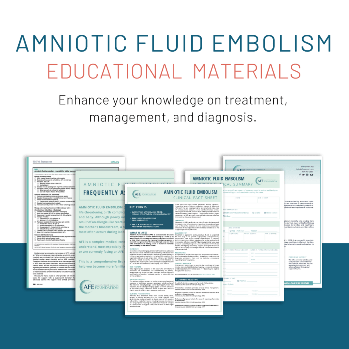 Aok for amniotic fluid embolism