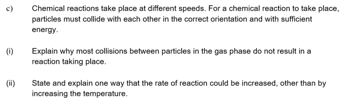 Chemical kinetics pre lab answers