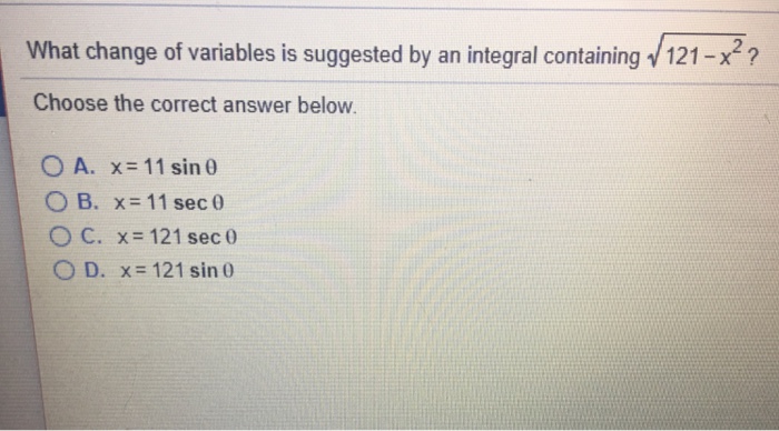 Suggested variables change solved containing integral answer problem been has